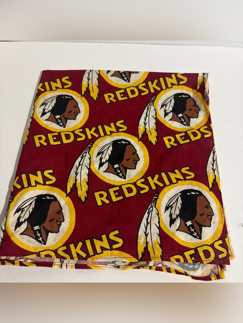 NFL Washington Redskins Bandana Scarf 21x19 Football Fabric Traditions 1994 VTG